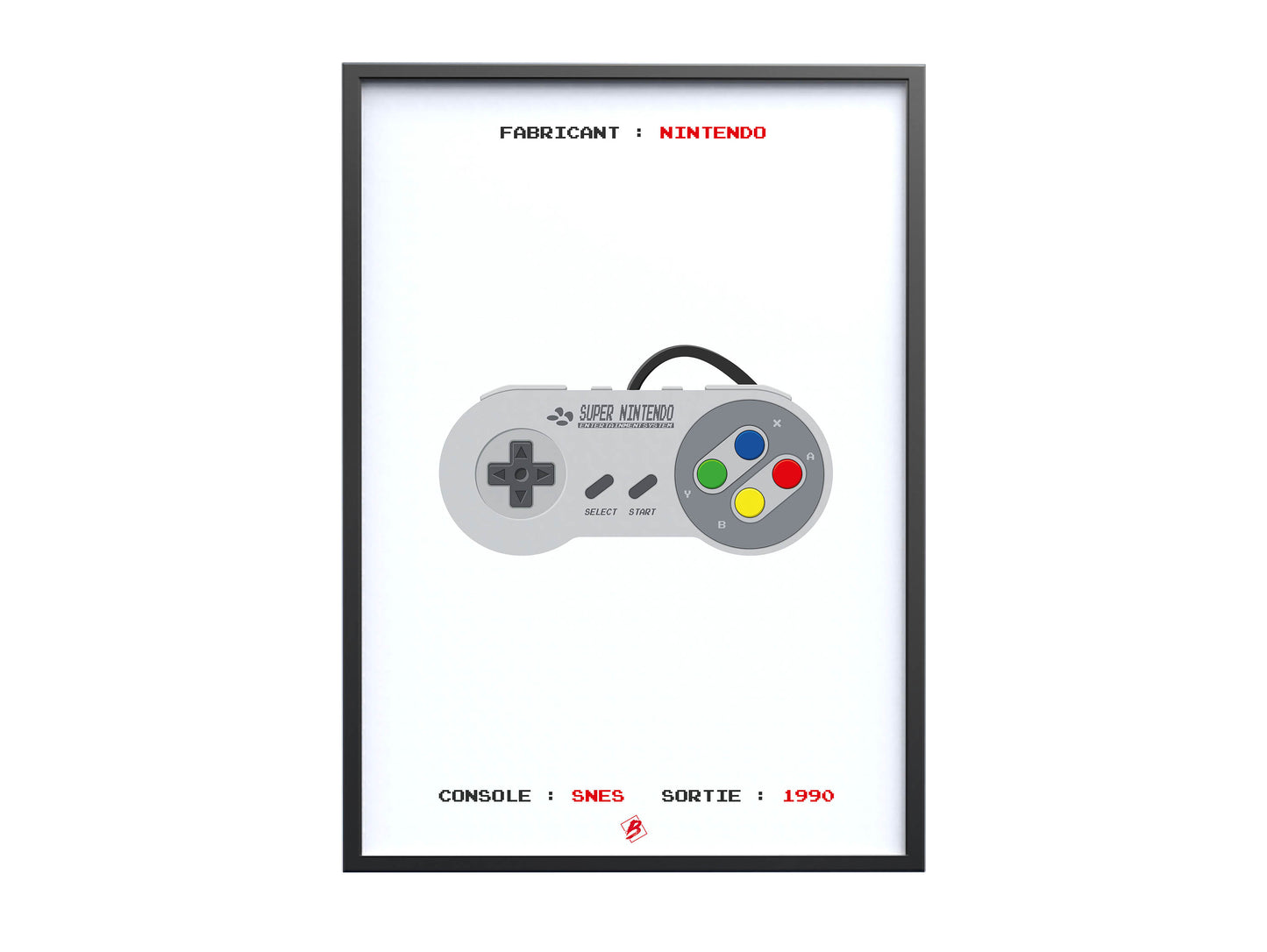 Affiche - Manette Super Nintendo