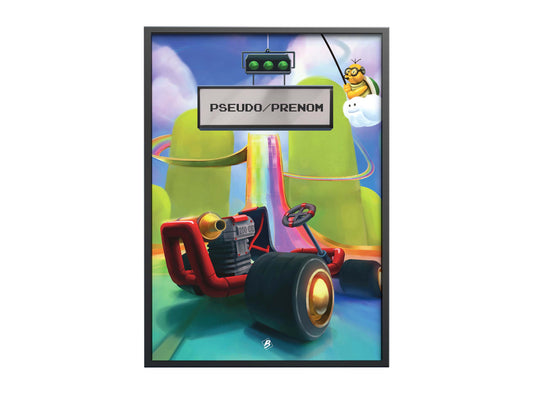 Affiche à personnaliser Mario Kart